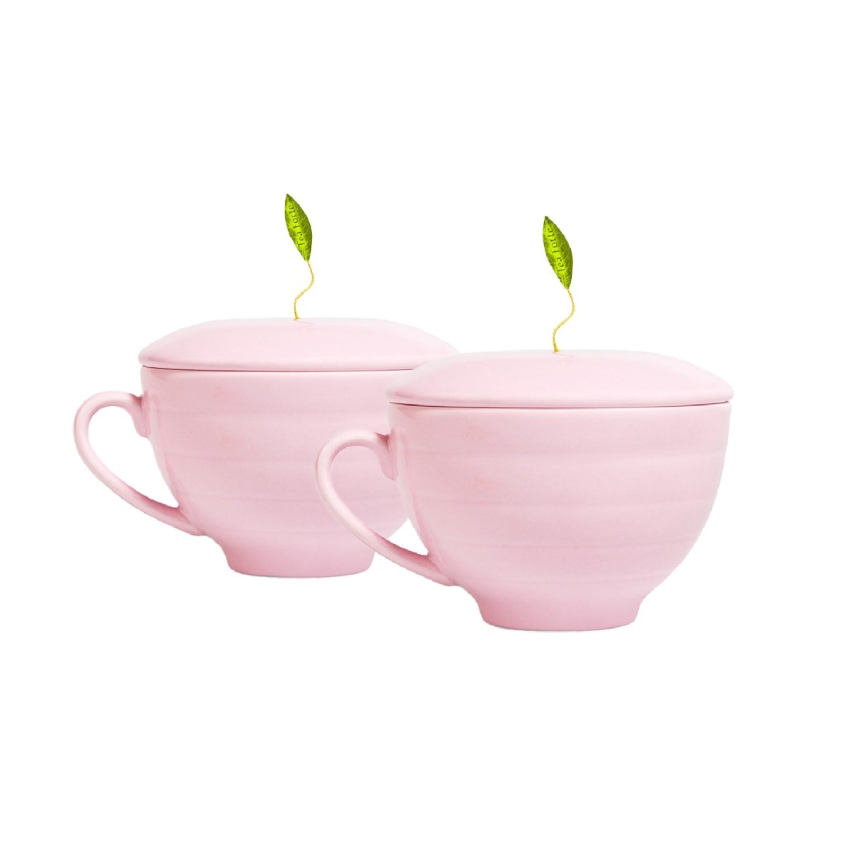 カフェカップ(ローズピンク)×2個セット - 紅茶ギフト専門店ティーフォルテ