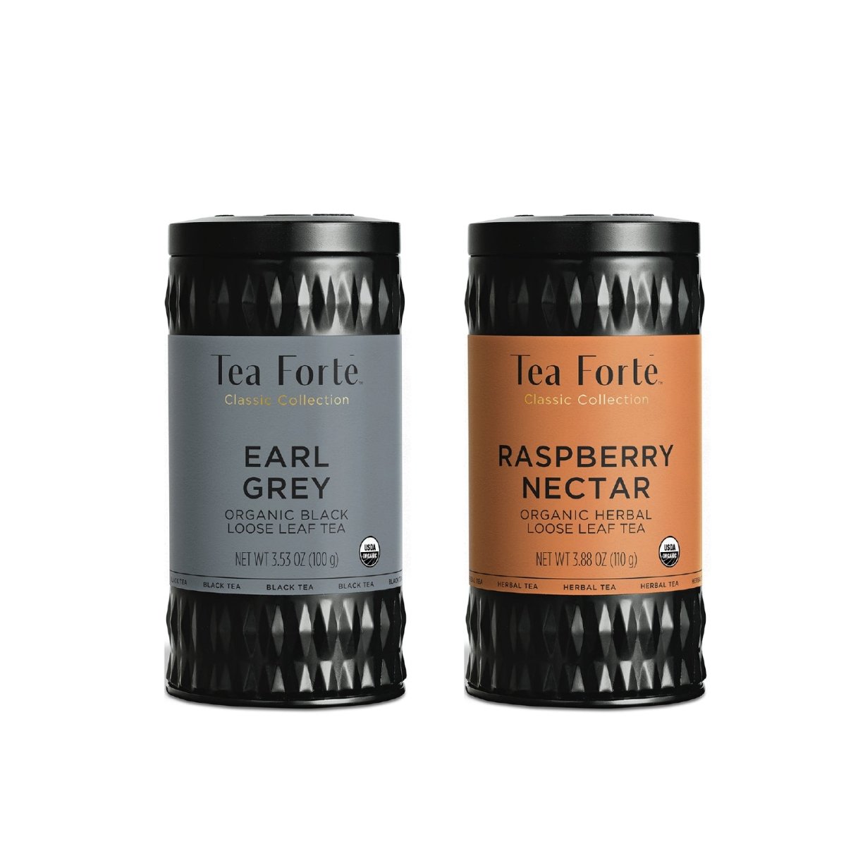 人気のアールグレイ紅茶とラズベリーのハーブティーのリーフティーギフト缶のセット
