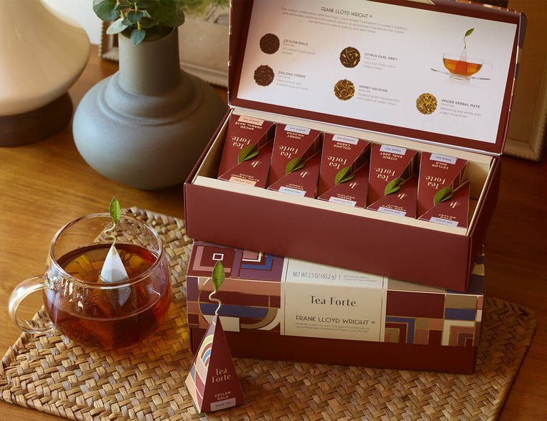 Tea Forte☆ティーフォルテ ☆ティーカップと紅茶のセット FRANK LLOYD WRIGHT シングル*– 紅茶ギフト専門店ティーフォルテ
