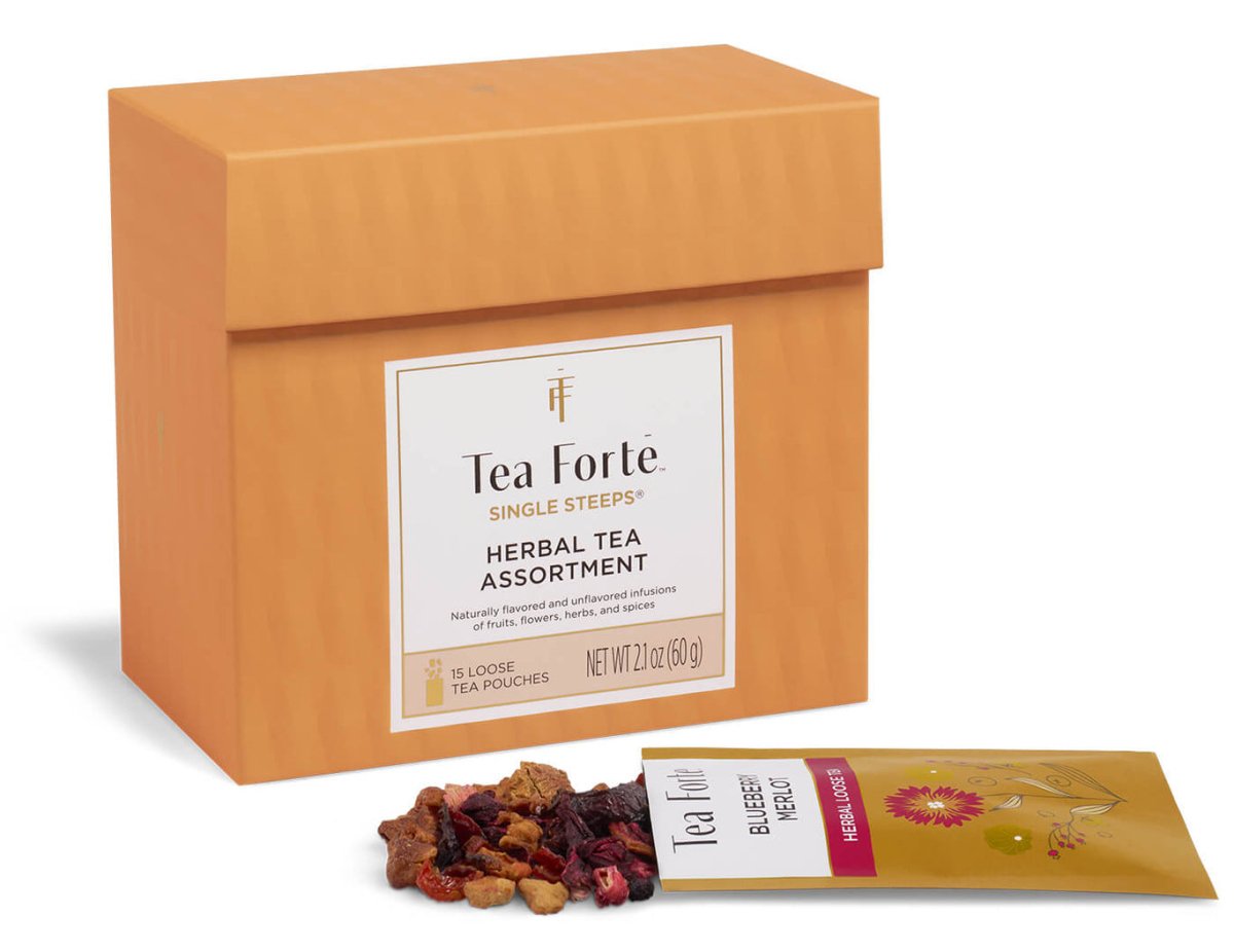 ハーブティーリーフティーが個包装された詰め合わせギフトボックス