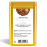 ルイボスブレンドのハーブティーリーフティーギフト缶（背面）