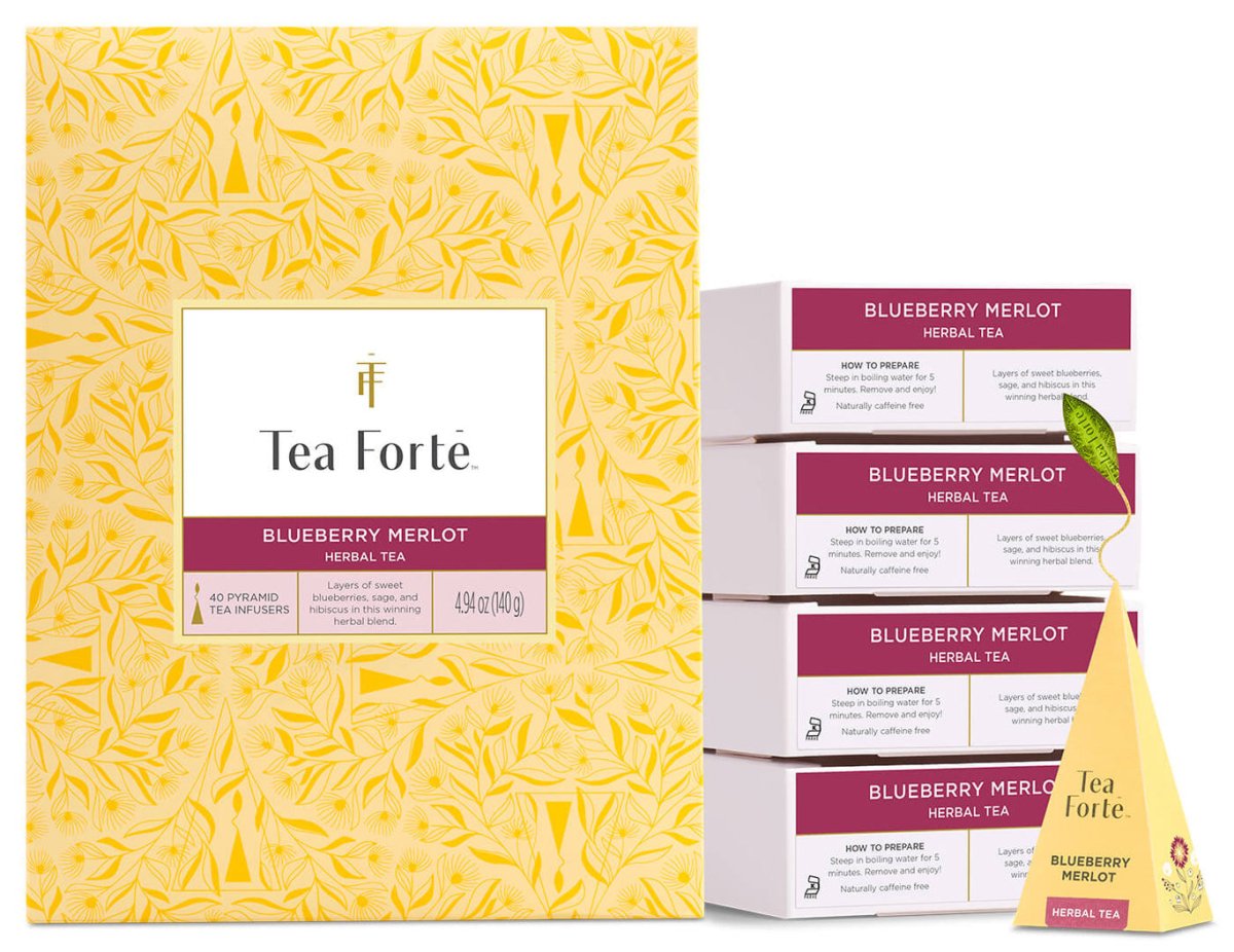 ブルーベリーメルローハーブティーのティーバッグセット