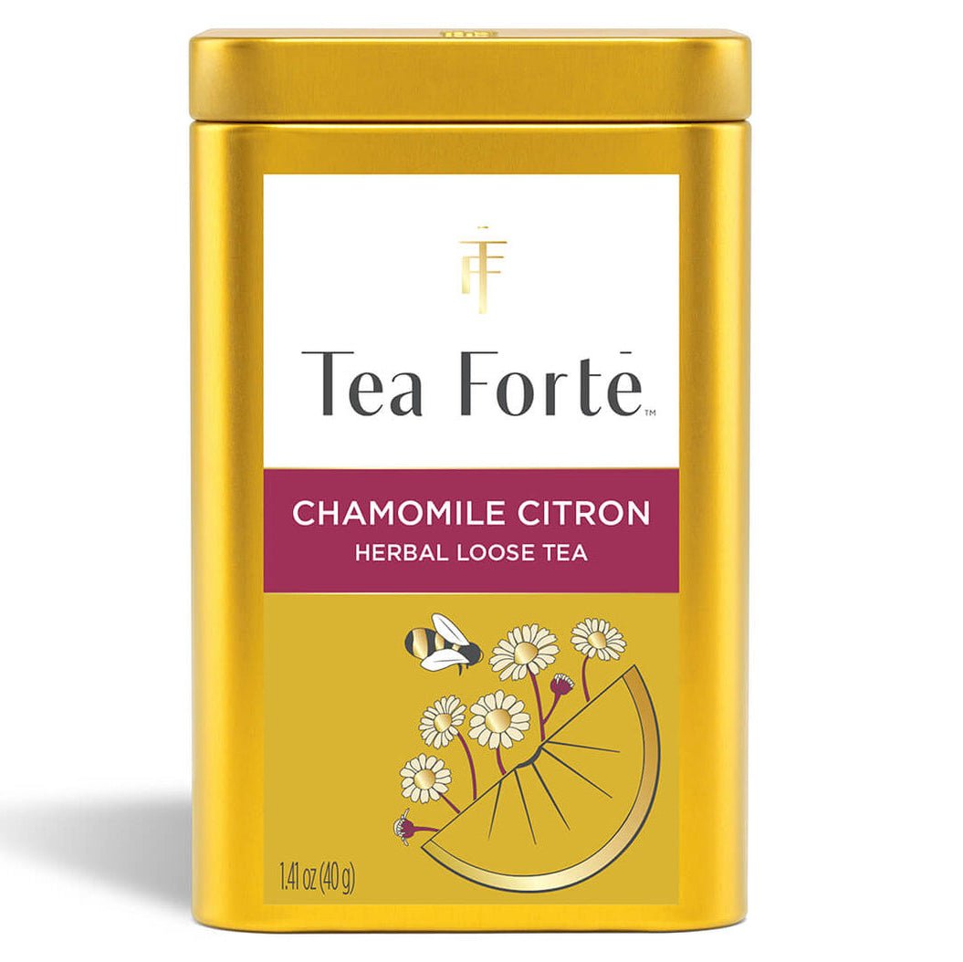 カモミールのハーブティーブレンドのリーフティーギフト缶