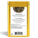 ジャスミン茶のティーギフト（リーフティー缶背面）