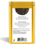 マダガスカル産バニラの紅茶ギフト（リーフティー缶背面）