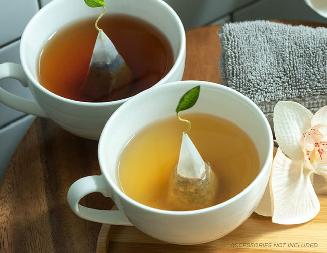 人気紅茶やハーブティー、緑茶、ホワイトティーのティーバッグアソートでリラックスティー