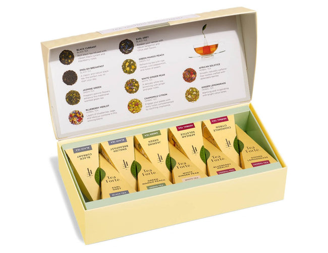 ❤️新品❤️ティーフォルテ Tea Forte TEA TASTING 15種類 TEA TASTING ダブル*– 紅茶ギフト専門店ティーフォルテ