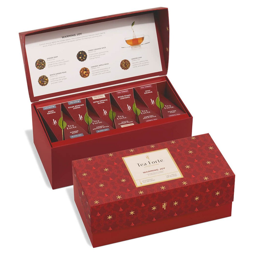 冬季限定紅茶やハーブティー、緑茶のティーバッグアソートギフト箱